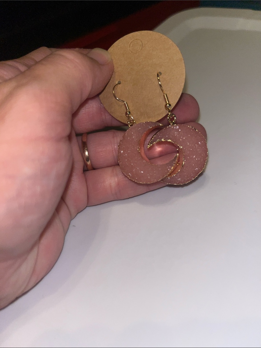 Moon shimmer earrings fall